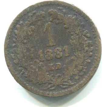 František Josef I. 1 Kreuzer 1881/KB.