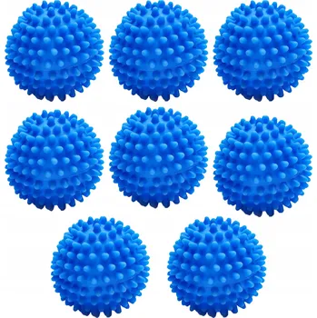 Praní a péče o prádlo Míčky do pračky na praní a sušení péřových bund a prádla, 8 KUSŮ sada