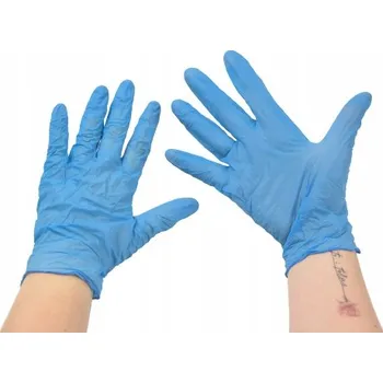 Pracovní rukavice Rukavice na jedno použití Clavier nitrilové vel. L modré 100 kusů