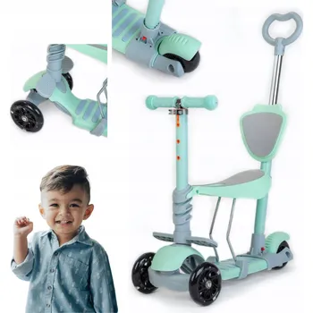 Koloběžka BABY MIX MULTI Tříkolová koloběžka pro děti - modrá