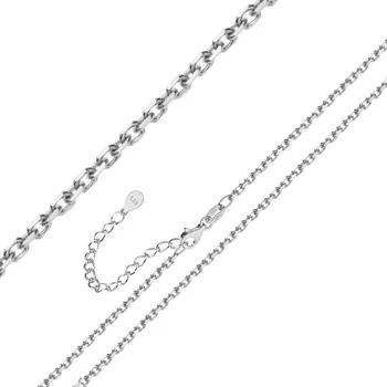 Řetízek 4U Dětský stříbrný řetízek očkový Anker 1,3 mm s prodloužením 36 cm + 3 cm