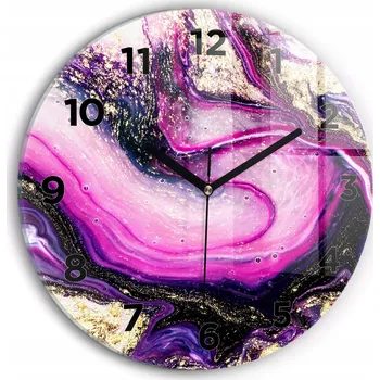 Hodiny Nástěnné hodiny Wallfluente růžové 30 cm