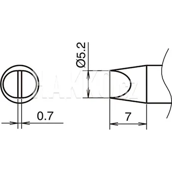 Pájecí hrot Pájecí hrot HAKKO T53-D52 - 107005219