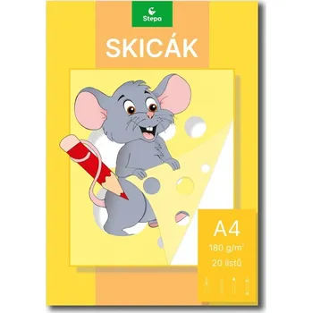 Skicák A4 - 20 listů, 180 g/m2