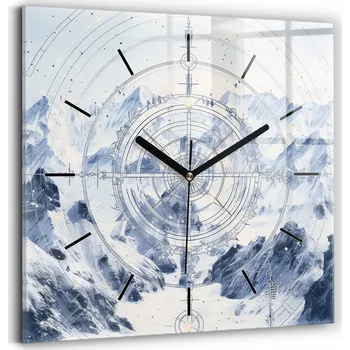 Hodiny Nástěnné hodiny Wallfluent bílé 30 cm