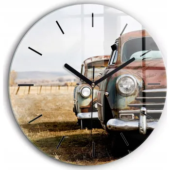 Hodiny Nástěnné hodiny Wallfluent hnědé 60 cm