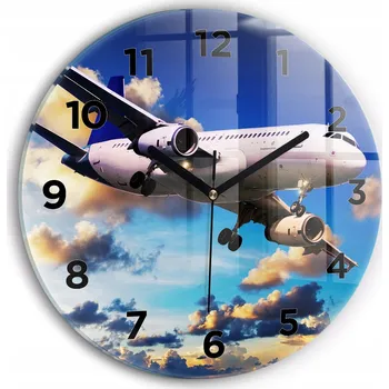 Hodiny Nástěnné hodiny Wallfluente modré 30 cm