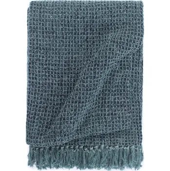 Přehoz na lůžko Bavlněný přehoz, 125 x 150 cm, světle modrá barva