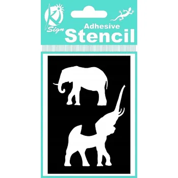 Odstranitelné tetování Šablony na malování obličeje – Sloní motivy pro dočasné tetování