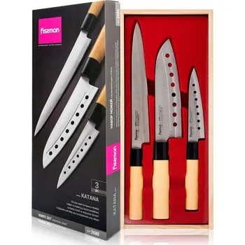 Kuchyňský nůž Fissman Katana Sada 3 Kuchyňských Nožů, univerzální Sada