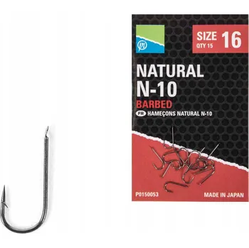 Rybářský háček Háčky na zem, plovákové, s protihrotem Preston N-10 15 ks