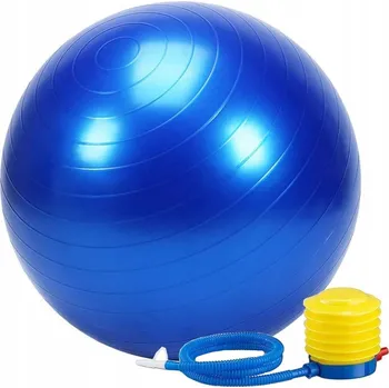 Gymnastický míč GYMNASTICKÝ MÍČ FITNESS NA JÓGU 75 CM + PUMPIČKA