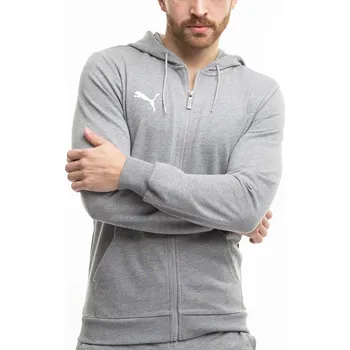 Pánská mikina Pánská mikina mikina s s kapucí PUMA Team Goal na zip, vel XL