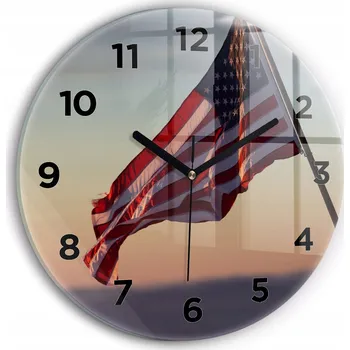 Hodiny Nástěnné hodiny Wallfluente modré 30 cm