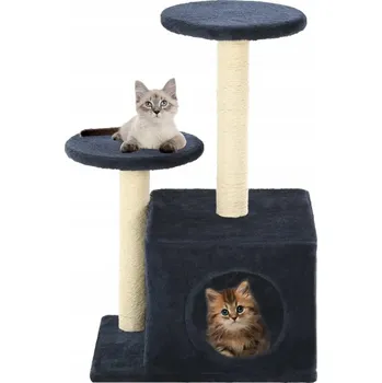 Škrabadlo pro kočky se sisalovými sloupky, 60 cm, tmavě modré