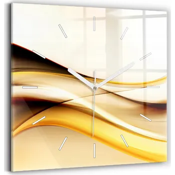 Hodiny Nástěnné hodiny Wallfluent žluté 30 cm