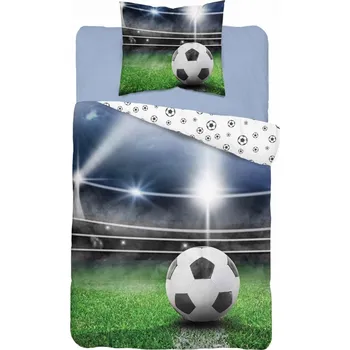 Povlečení Detexpol FOOTBALL Fotbal 160 x 200 cm zipový uzávěr