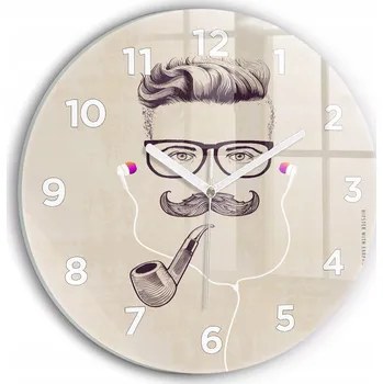 Hodiny Nástěnné hodiny Wallfluente béžové 30 cm