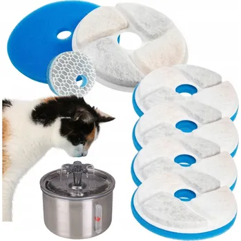 Miska pro psa Filtry náhradní vložky do fontány dávkovače vody pro psa kočku 4 kusy