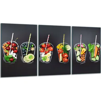 Obraz Krájecí deska TMK ArtDeko sklo 3 ks