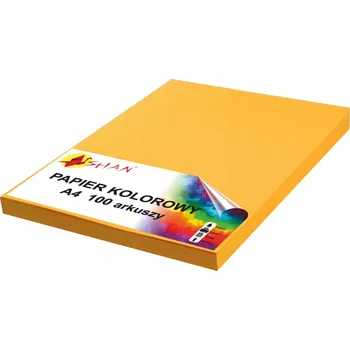 Barevný papír Barevný papír A4 120g oranžový 100 listů