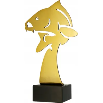 Figurka Velká kovová soška RYBA kapr 32 cm BIG FISH + dárek!