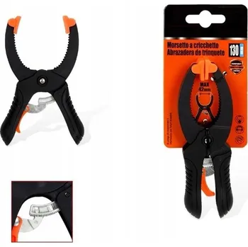 Truhlářská svěrka TRUHLÁŘSKÁ PRUŽINOVÁ SVĚRKA MODELÁŘSKÁ KLIPSOVÁ ZÁPADKOVÁ SVORKA SPONA 130mm