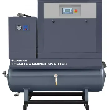 Kompresor Sada THEOR 20 COMBI-500 s invertorem - 15kW - 2000 l/min. - Šroubový kompresor THEOR 20 + odvlhčovač N20S + láhev 500 l.