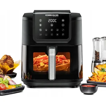 fritéza ROMMELSBACHER Horkovzdušná fritéza XXL 8L Tichá, 10 programů, 60-200°C