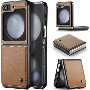 Pouzdro na mobilní telefon Zadní Kryt Erbord pro Samsung Galaxy Z Flip6, Galaxy Z Flip7 FE hnědý