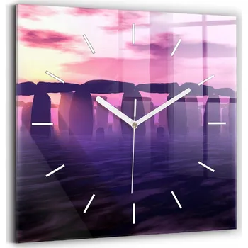 Hodiny Nástěnné hodiny Wallfluent modré 30 cm