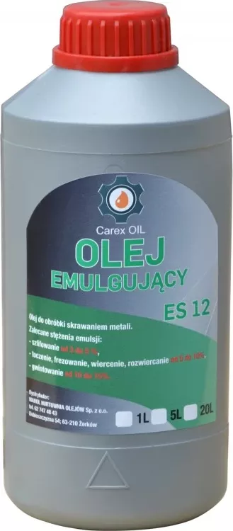 Emulgační olej, chladicí kapalina pro obrábění Carex ES12 1L