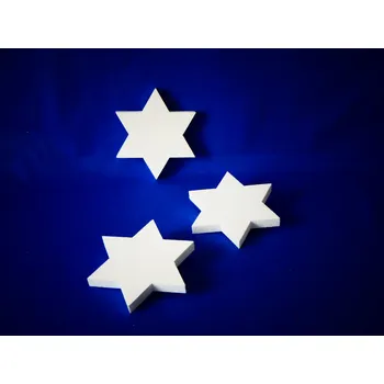 Vánoční dekorace Polystyrenová hvězda "M" Ø 180 mm EPS dekorační výřez