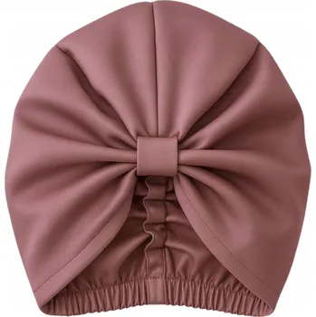 Obraz Čepice na vlasy Qrown fialová hedvábná na spaní 100% morušové hedvábí