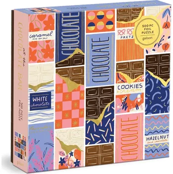 Puzzle Galison čtvercové puzzle v čokoládovém baru 500 dílků
