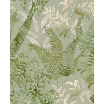 Tapeta Zelená vinylová tapeta na zeď s vliesovým podkladem – listy rostlin