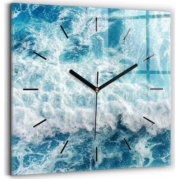 Hodiny Nástěnné hodiny Wallfluent modré 30 cm