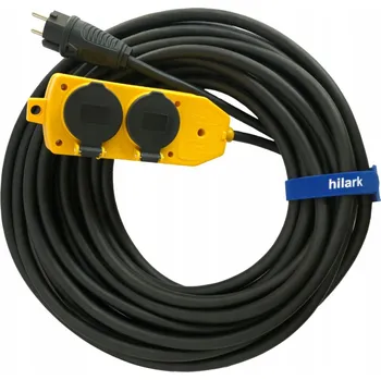 Napájecí kabel Prodlužovací Kabel Hilark pro zahradu 25 m, 4 ks černý