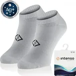 Intenso 0624 světle šedé kotníkové ponožky Barva: šedá světlá, Velikost: 41-43