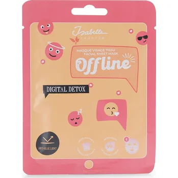Pleťová maska Isabelle Laurier Textilní maska na obličej - Offline s anti-blue light ochranou