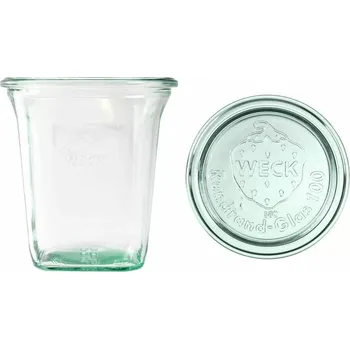 Zavařovací sklenice WECK Quadro 545 ml s víčkem, set 6 ks