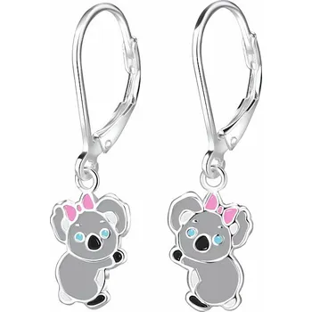 Náušnice Stříbrné náušnice Medvídci koala 7 x 10 mm, 1,02 g