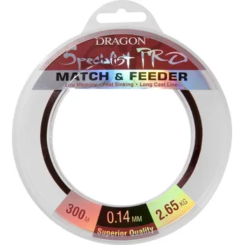 Vlasec Dragon Specialist PRO Match & Feeder 300m *: Vlasec Dragon Specialist PRO Match & Feeder 300m 0,14mm 2,65kg
