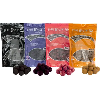 Boilies Boilie THE ONE 1kg *: Boilie THE ONE Purple Soluble 22mm 1kg krab-borůvka