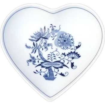 Cibulák Dubí Miska srdce - cibulový porcelán 10244