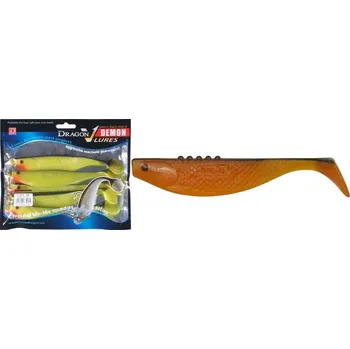 Umělá nástraha Ripper DRAGON Demon černá/oranžová *: Ripper DRAGON Demon černá/oranžová 4" (10,0cm) 10ks