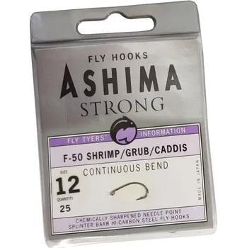 Rybářský háček Muškařský háček ASHIMA F-50 25ks *: Muškařský háček ASHIMA F-50 velikost 12. 25ks