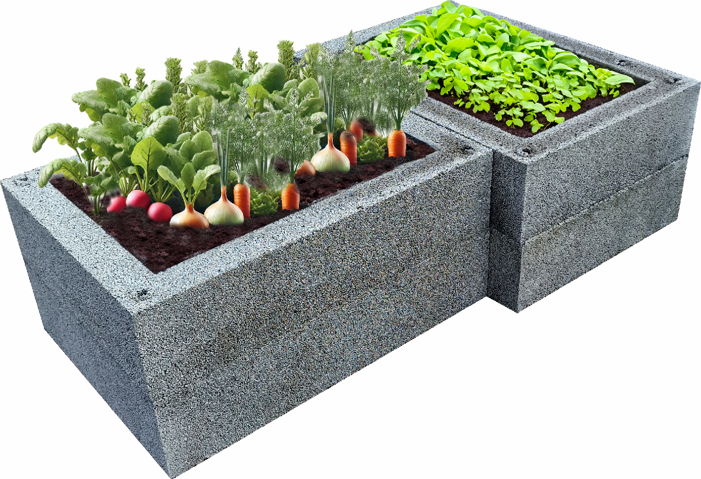 Komíny CZ Vyvýšený záhon Garden BRICK 1000x600x200 mm