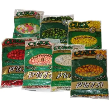 Návnadová surovina Puffi CUKK 30g *: Puffi CUKK 30g Jahoda červený - malý