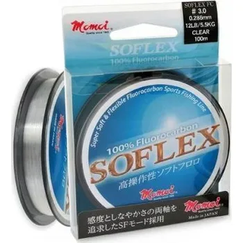 Fluorocarbon MOMOI Soflex 50m *: Fluorocarbon MOMOI Soflex 50m - 0,405mm 9,10kg